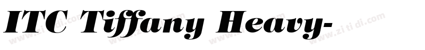 ITC Tiffany Heavy字体转换